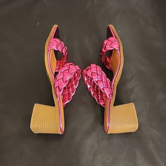 BRAND NEW ROCK&CANDY BY ZIGI DOUBLE BRAIDED STRAPS LOW BLOCK-HEEL SANDAL - Picture 9 of 15